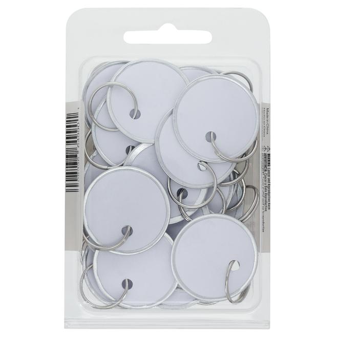 Hillman 1-1/4-in Paper Key Tags with Wire Ring 25-pack