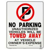 Hillman 19-in x 15-in Parking Sign