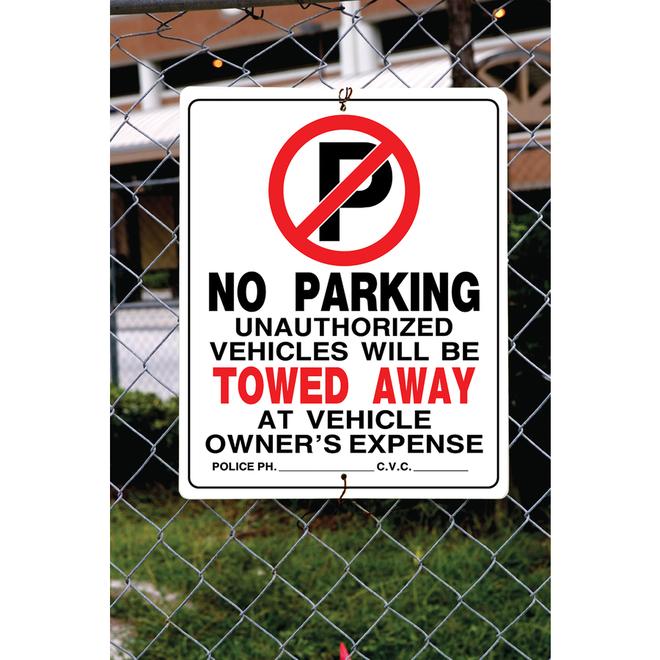 Hillman 19-in x 15-in Parking Sign