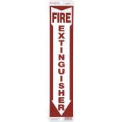 Hillman 18-in x 4-in Fire Extinguisher Sign