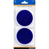 Hillman 3-in Blue Round Reflectors 2-pack