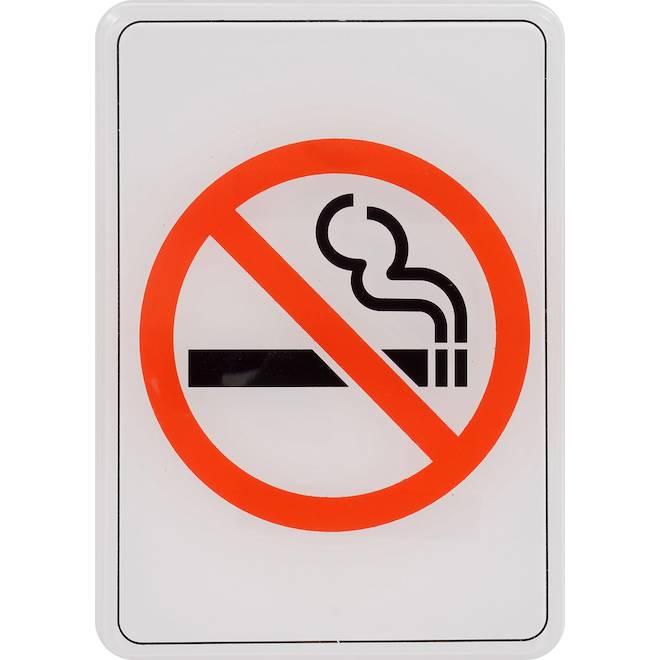 Hillman 7-in x 5-in Smoking Sign