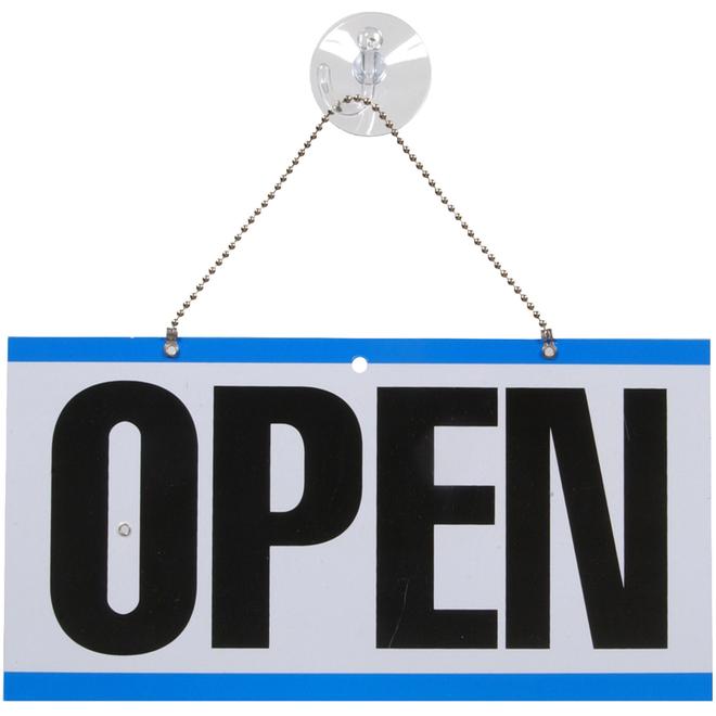 Hillman 5-3/4-in x 11-1/4-in Open/Closed 2-Sided Sign