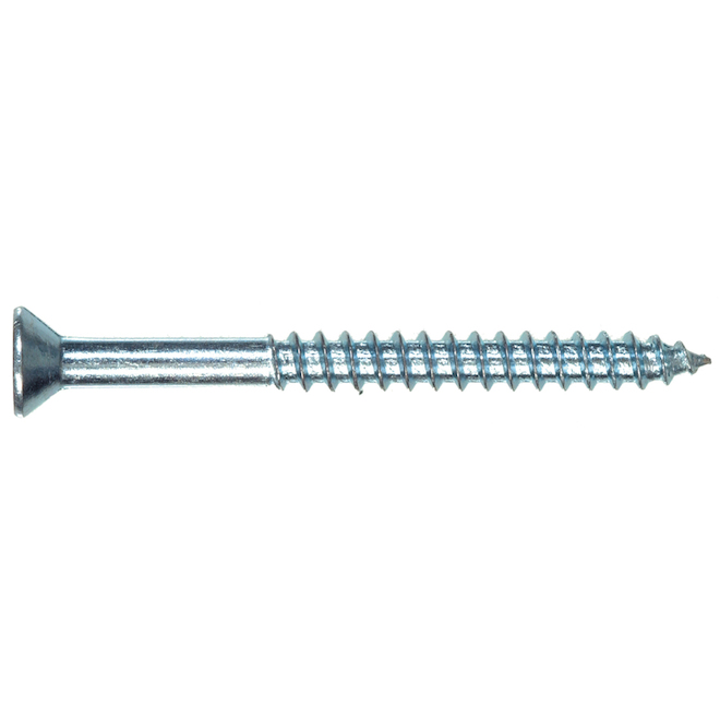 Hillman #6 Zinc-Plated Flat-Head Square Wood Screws 10-Pack