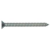 Hillman #8 Zinc-Plated Flat-Head Square Standard SAE Sheet Metal Screws 6-Pack