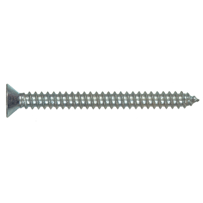 Hillman #12 Zinc-Plated Flat-Head Square Standard SAE Sheet Metal Screws 3-Pack