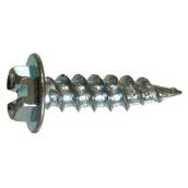 Hillman #8 Zinc-Plated Hex Washer-Head Slotted Standard SAE Sheet Metal Screws 100-pack