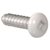 Hillman #10 x 3/4-in White Pan-Head Phillips Standard SAE Sheet Metal Screw 30-Pack