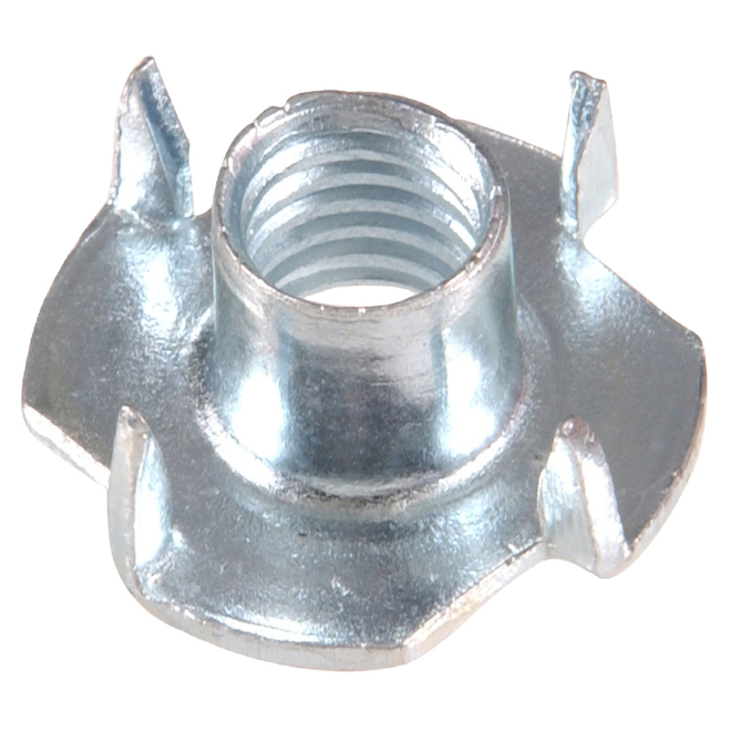 Hillman #10-24 Zinc Plated 4-Prong Tee Nuts 2-pack