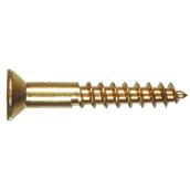 Hillman #12 Brass Flat-Head Phillips Wood Screws