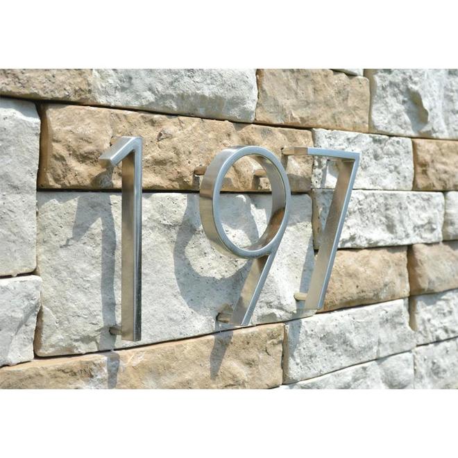 Hillman 5in Ribbon ElevatedMount House Number 843218 RONA