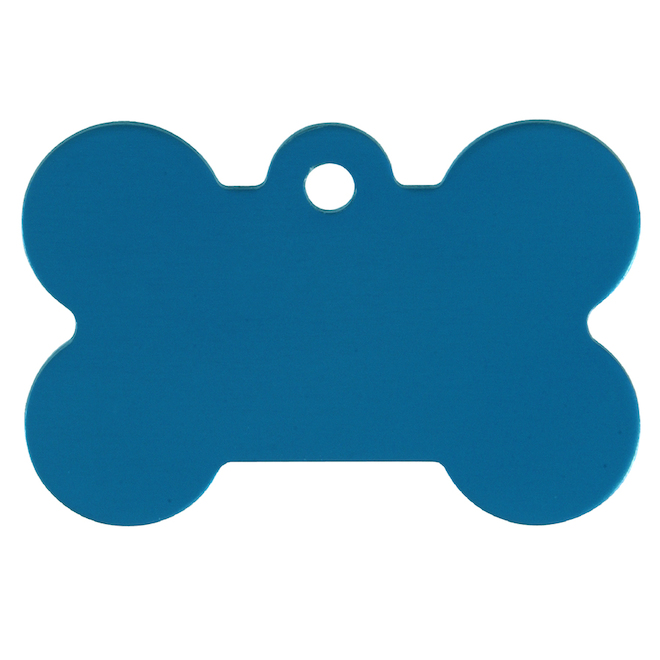 Hillman Doggy Bone ID Tag- Blue- Engrave