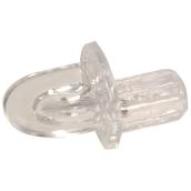 Hillman 4-CT 1/4-in Clear Plastic Round Shelf Pins N6/7