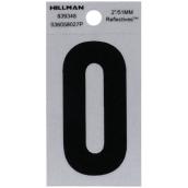 Hillman 2-in Reflective Black House Letter