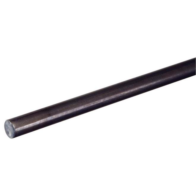 Hillman 1/2-in dia x 3-ft L Plain Hot Rolled Steel Weldable Solid Round Rod