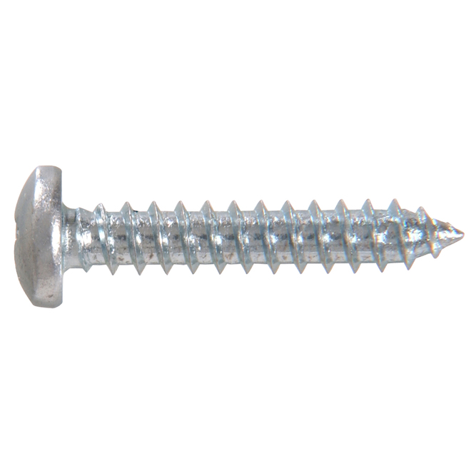 Hillman #8 Zinc-Plated Pan-Head Square Standard SAE Sheet Metal Screws 100-pack
