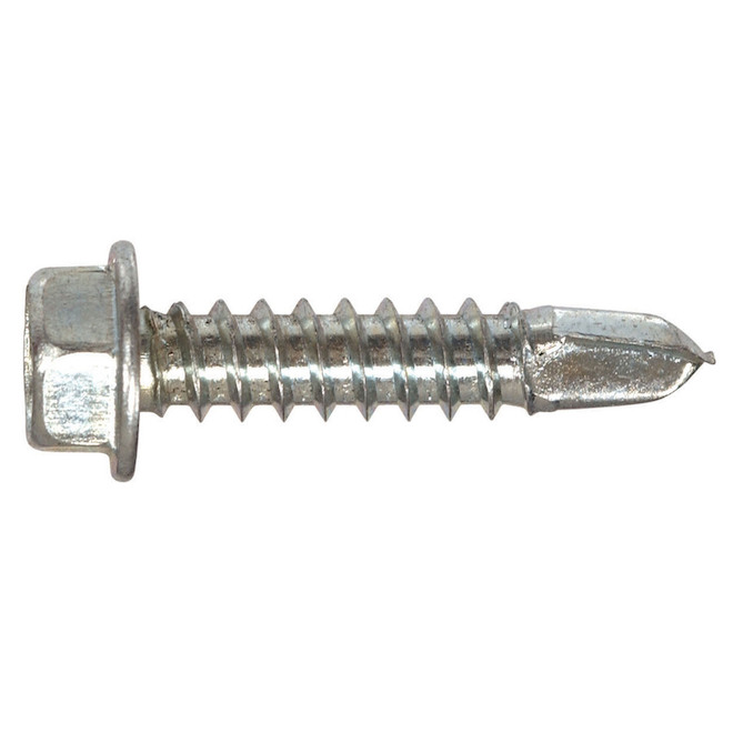 Hillman #14 Zinc-Plated Socket Hex Washer Standard SAE Sheet Metal Screw 50-pack