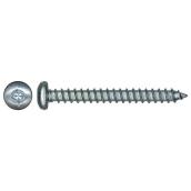 Hillman #8 Zinc-Plated Pan-Head Square Standard SAE Sheet Metal Screws 100-pack