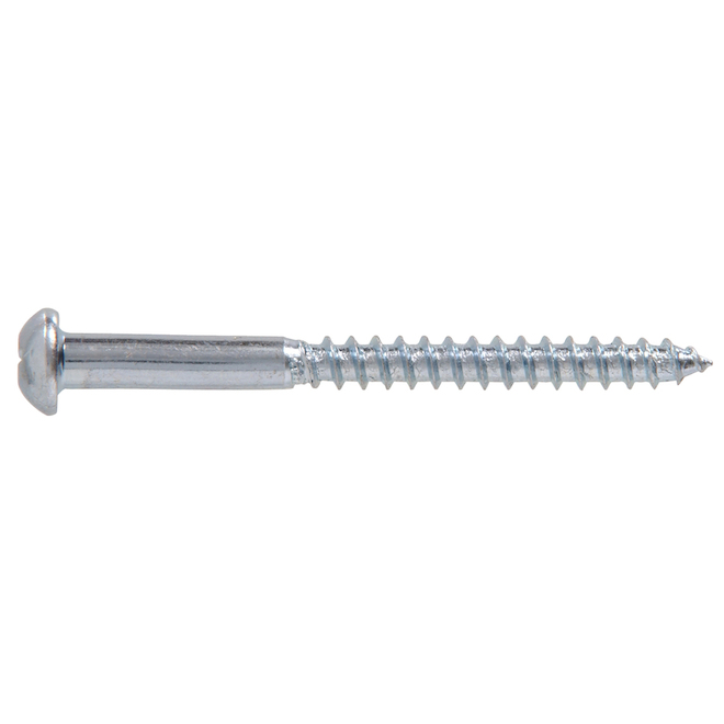 Hillman #8 Zinc-Plated Round-Head Square Wood Screws 100-pack