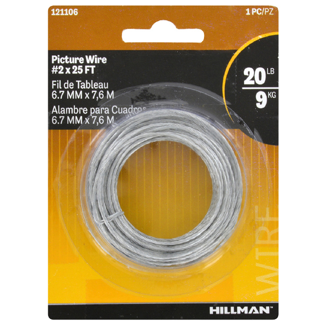 Hillman 25-ft Braided Picture Hanging Wire 121106