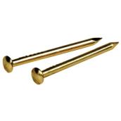 Hillman 3/4-in 18-Gauge Brass-Plated Ring Escutcheon Pin (42.5g-Pack)