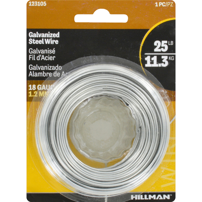 The Hillman Group 123115 18 Plastic Coated Wire, 1-Pack