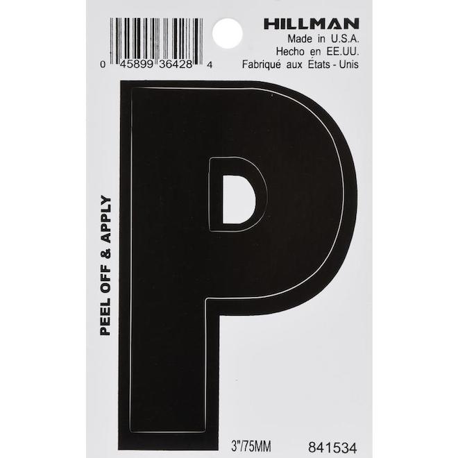 Hillman 3-in Black House Letter