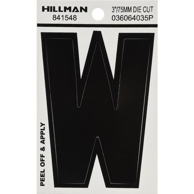 Hillman 3-in Black House Letter