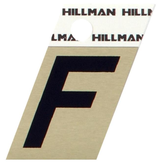 Hillman 1 1/2-in Black and Gold Aluminum Angle Cut Letters