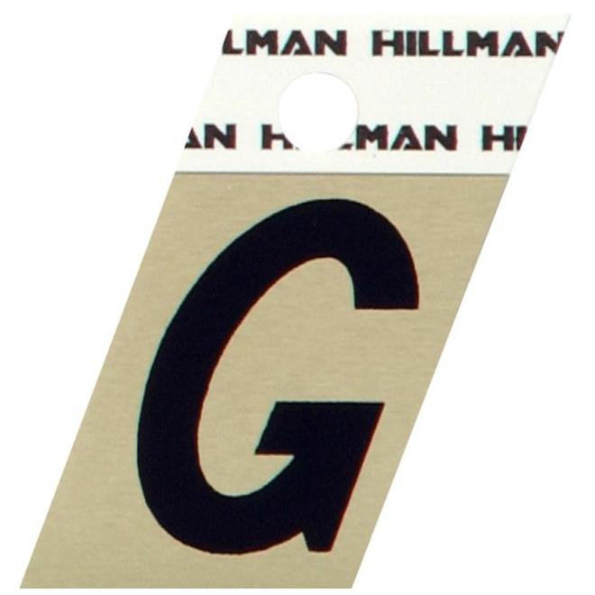 Hillman 1 1/2-in Black and Gold Aluminum Angle Cut Letters