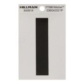 Hillman 3-in Black and Silver Vinyl Reflective I Letter