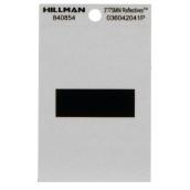 Hillman 3-in Black and Silver Vinyl Reflective Hyphen Symbol