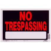 Hillman 8 x 12-in No Trespassing Sign