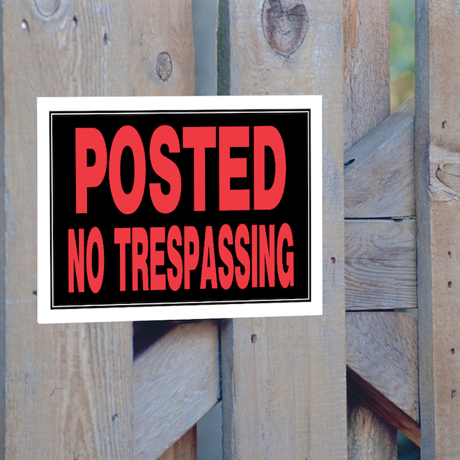 Hillman 8 x 12-in Posted No Trespassing Sign