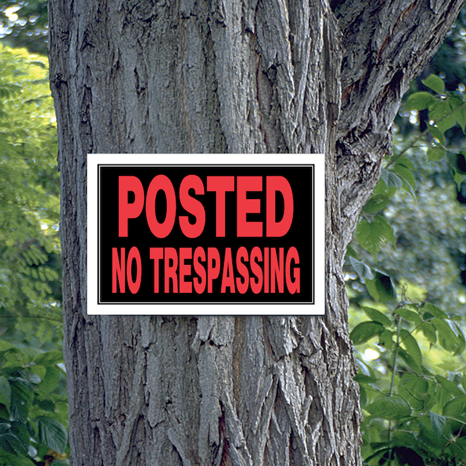 Hillman 8 x 12-in Posted No Trespassing Sign