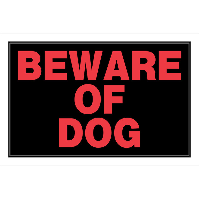 Hillman 8 x 12-in Beware of Dog Sign