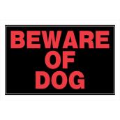 Hillman 8 x 12-in Beware of Dog Sign