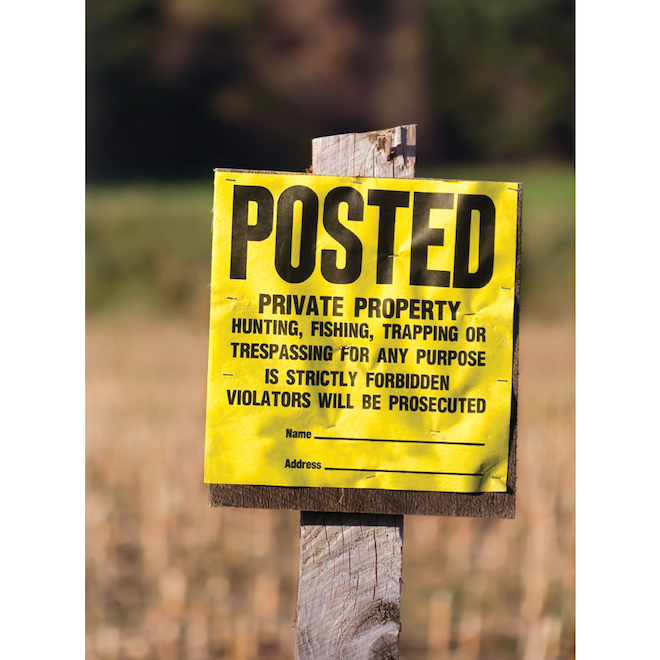 Hillman 11 x 11-in Private Property Sign