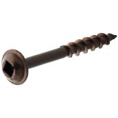 Hillman #8 Black Phosphate Round Washer-Head Square Standard SAE Wood Screws