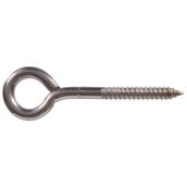 Hillman 3/8 in. Stainless Steel Eye Hook Screw 2/pk