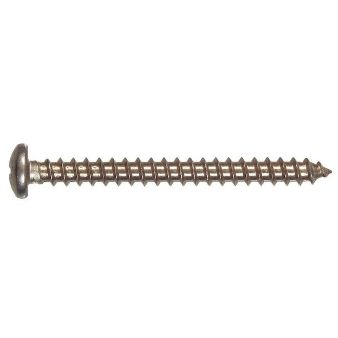 Hillman #4 Stainless Steel Pan-Head Phillips Sheet Metal Screw (5-Count)