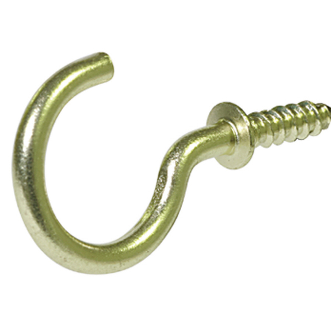 Hillman 30-Pack Brass Cup Hook