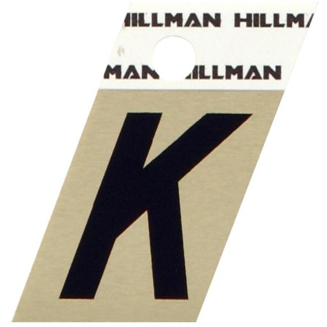 Hillman 1 1/2-in Black and Gold Aluminum Angle Cut Letters