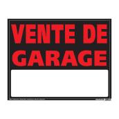 Hillman 19 x 24-in French Sign "VENTE DE GARAGE" - Black and Red