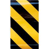 Hillman Reflective Safety Tape in Black and Yellow Vinyl - 2 x 24-in