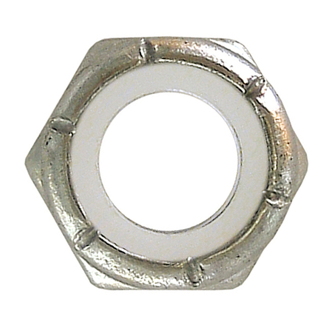 Hillman Hex Locknut #6 Stainless Steel with Nylon Insert - Pack of 8