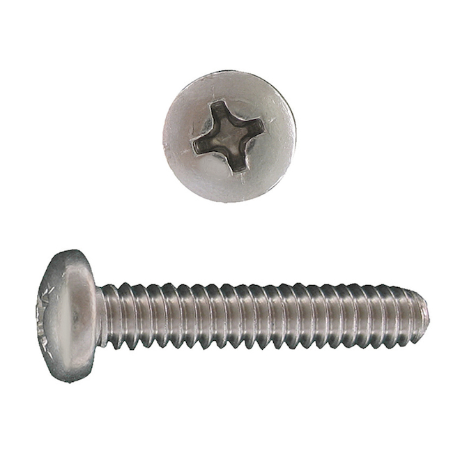Hillman Machine Screw #6 x 2-in Steel with Phillips Drive and Pan Head - Pack of 8