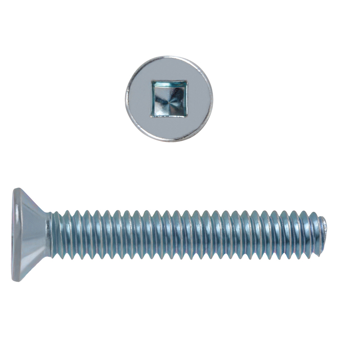 Hillman Machine Screw #8 x 3-in Steel with Square Drive and Flat Head - Pack of 3