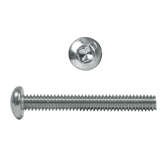 Hillman Machine Screw 6 x 10-mm Steel with Square Drive and Pan Head - Pack of 6