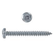 Vis à métal Hillman en acier inoxydable no 12 x 1 po avec tête ronde à prise carrée, paquet de 6